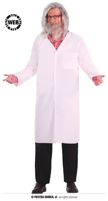 Zdjęcie produktu dla Kostium szalonego profesora dla mężczyzn, rozmiar: L