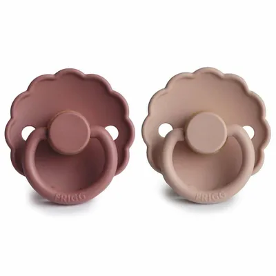 Produktbild von FRIGG Daisy Schnuller Latex Kirschform Cherry Beruhigungssauger Naturkautschuk (Klein (0-6 Monate),Blush/Woodchuck)