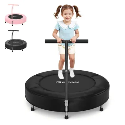 Produktbild von BCAN SP1 Kleinkindertrampolin 36 Zoll, ASTM , Kindertrampolin für 1–6 Jahre, Schaumgriffe & dicke sichere Schutzabdeckung, Mini-Trampolin