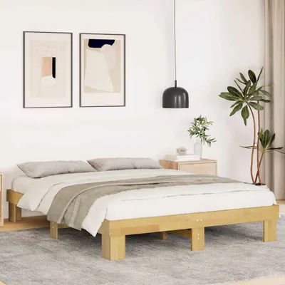 Obrázok produktu pre Maison Exclusive – Rám postele bez matraca, rozmer 135x190 cm, masívne drevo – buk