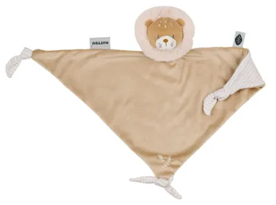 Image de Nattou - Grande couverture doudou 65 x 40 cm - Lion
