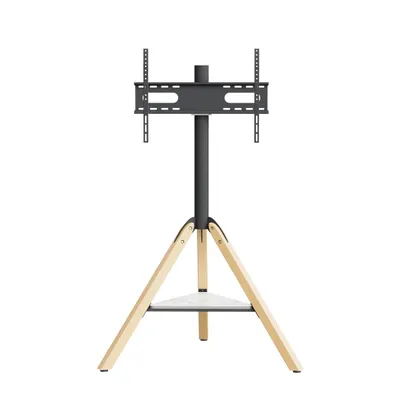 Immagine prodotto di WISFOR Supporto TV regolabile in altezza EXTRA STABILE, supporto TV con ripiani in marmo, per supporto TV da 40-75 pollici, VESA 600x400mm, fino a max. 40kg