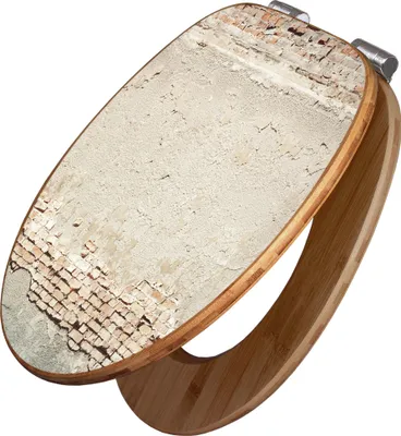 Produktbild von banjado Design WC Sitz Bambus Absenkautomatik -Baulücke - Toilettendeckel mit Absenkautomatik Holz/hochwertiger Bambus Klodeckel/WC-Sitz für alle gängigen Toiletten [TDB2 11410]