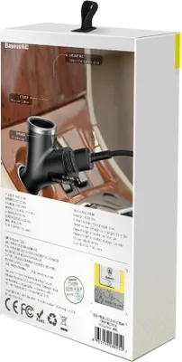 Obrázek produktu pro Baseus CCALL-YX01 nabíječka mobilních zařízení Black Auto