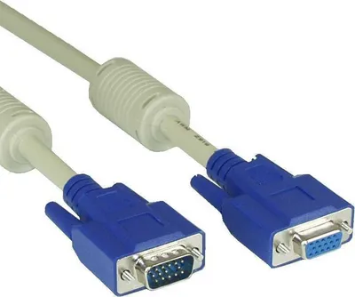Produktbild von InLine® S-VGA Verlängerung, 15pol HD Stecker / Buchse, beige, 3m
