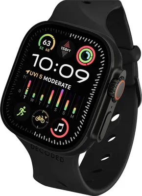 Image de Decoded, Bracelet en silicone Apple Watch 38-42mm Ares Splice, Noir