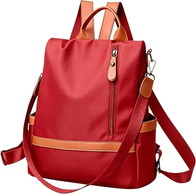 Imagen del producto de Mochila pequeña para mujer, ligera, de color , fabricada en tela Oxford, con sistema antirrobo, ideal para uso urbano
