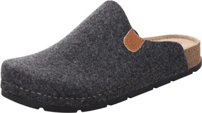 Produktbild von Rohde Herren Pantoffel Memoryfußbett Hausschuh recycelter Softfilz H.Soave 6751, Größe:45 EU, Farbe:Grau