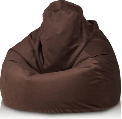 Produktbild von Ecopuf Fuzzy, Sitzsack Pouf Sessel Sack, Kinder Erwachene, 80x110, Braun A84