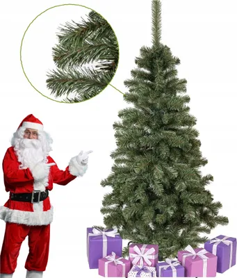 Obrázok produktu pre Umelý vianočný stromček Kaukazská jedľa 180 cm Krásny hustý kovový stojan Zelený