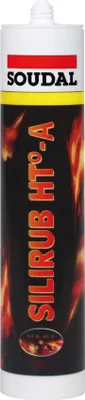 Produktbild von Soudal Hochtemparatur Silikon HT-A schwarz 300 ml