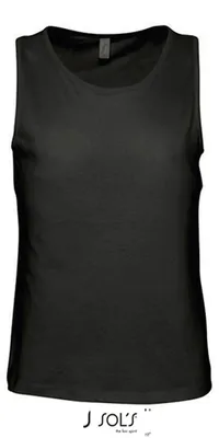Image de SOLs 11465 | Débardeur homme T-Shirt Justin - Couleur : Deep Black - Taille : L