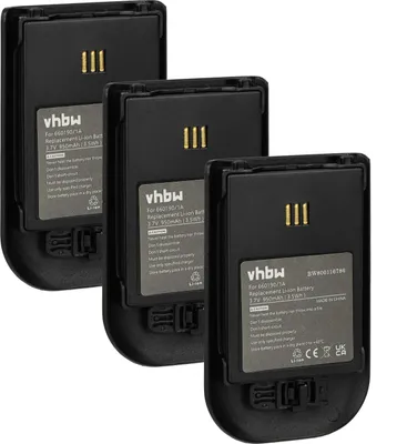 Produktbild von vhbw 3x Akku kompatibel mit Ericsson DT690, DT692 schnurlos Festnetz Telefon (930 mAh, 3,7 V, Li-Ion) Schwarz