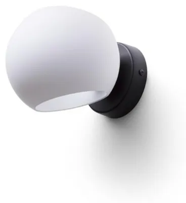 Image de RED - DESIGN RENDL RENDL Solaria Luminaire apparent, verre dépoli/noir, 230 V, E14, 7 W, R13995