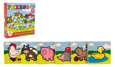 Produktbild von TEDDIES Gedächtnisspiel aus Holz - Meine ersten Tiere