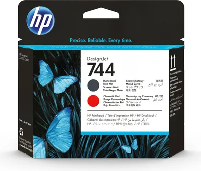 Produktbild von HP 744 - Schwarz, Chromatic Red - Druckkopf - für DesignJet Z2600 PostScript, Z5600 PostScript