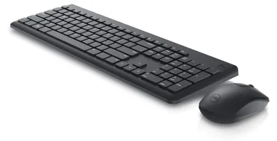 Immagine prodotto di Tastiera e mouse DELL – KM3322W - tedesco (QWERTZ), formato standard (100%), senza fili, wireless RF, QWERTZ, nero, mouse incluso