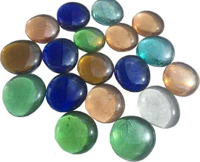 Produktbild von Dekorationssteine Bunte Glasnuggets - 3,5 cm