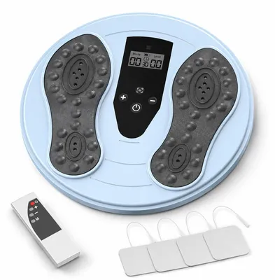 Produktbild von EMS Fußmassage Rotlicht 660+850nm 10 Modi – 20 Stufen, TENS, Fernbedienung | Durchblutungs-Stimulator für Beine