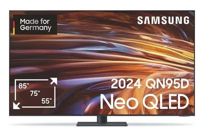 Produktbild von Samsung 55" Neo QLED 4K QN95D Smart TV (2024), 139,7 cm (55"), 3840 x 2160 Pixel, Neo QLED, Smart-TV, WLAN, Schwarz