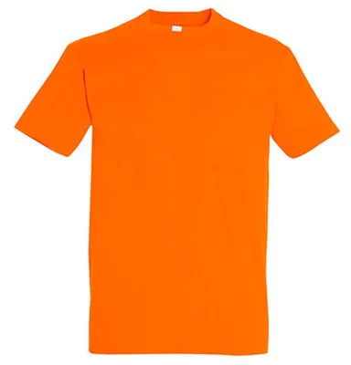 Image de SOLS - T-shirt « Imperial » pour hommes/femmes unie, coton filé à l'anneau LT2562 (M) (orange)
