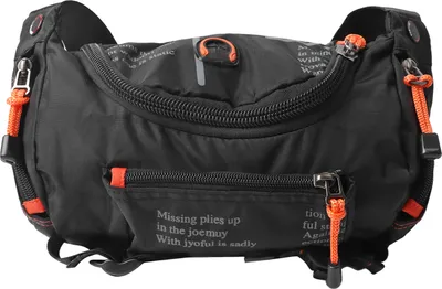Immagine prodotto di Marsupio da uomo, grande borsa a tracolla con cerniera e cintura regolabile, per attività all'aperto e viaggi, nero
