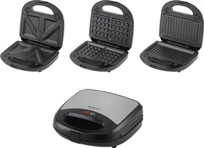 Produktbild von Michelino 3 in 1 Sandwichmaker 750 Watt schwarz 29061