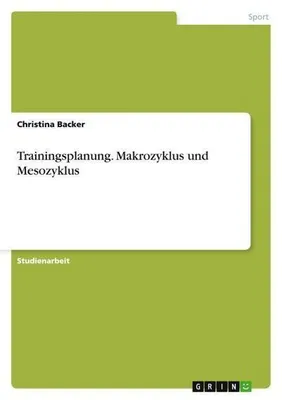 Immagine prodotto di Trainingsplanung. Makrozyklus und Mesozyklus