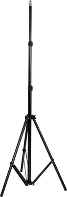 Produktbild von Hama 200 Light Stand Black Metal 200 cm Quick Clamps Lightweight 980 g