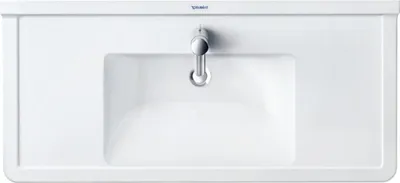 Obrázok produktu pre Duravit umývadlo STARCK 3 s prepadom, stolička s 1 otvorom na batériu, 1050 x 485 mm biela