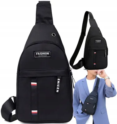 Immagine prodotto di Borsa a tracolla da uomo - Tracolla regolabile - Stile di vita attivo - Accesso rapido - Viaggi organizzati - Materiale idrorepellente - Nero