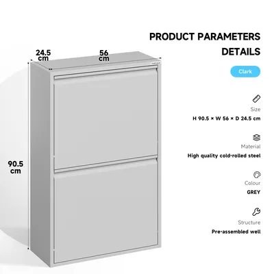 Produktbild von VEEHAUS Küche Mülleimer Für Den Vielseitigen Einsatz Mit Klappen Aus Edelstahl Stilvoller Abfalleimer Für Eine Effiziente Und Praktische Aufbewahrung ?Grau (4 x 15 LT - 60 LT)