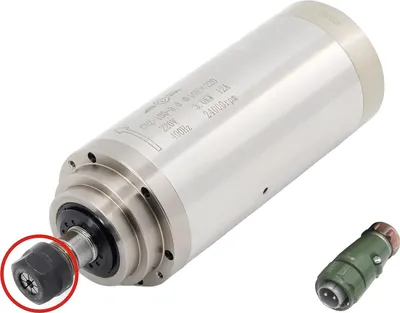 Produktbild von CNC Wassergekühlter Spindelmotor, Hochgeschwindigkeitsbetrieb, Effizientes Kühlsystem, Nur Spindel