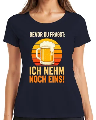 Obrázek produktu pro Tričko s nápisem "Než se zeptáte, vezmu si ještě jedno pivo. Pít, zábava, retro, oslava." Barva: tmavě modrá, velikost: L