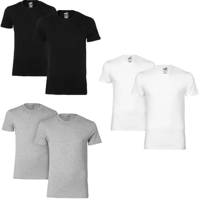 Produktbild von PUMA BASIC 2P CREW TEE - Black (001) - M