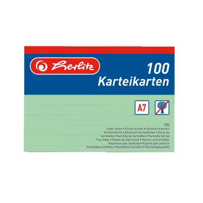 Produktbild von Herlitz 1150754, Grün, 100 Blätter, 1 Stück(e)