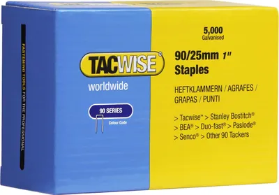 Produktbild von TACWISE Schmalrückenklammern 90/25 mm verzinkt 5.000 Stück