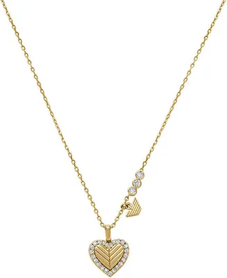 Immagine prodotto di Emporio Armani EG3622710 Collana donna cuore argento 925 oro bianco 42 cm