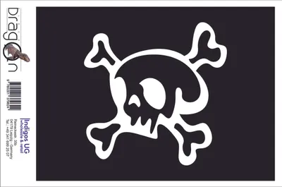 Produktbild von Aufkleber / Autoaufkleber - JDM / Die cut / Auto / OEM - Skull - 210x210mm gelb - Heckscheibe / Heckscheibenaufkleber