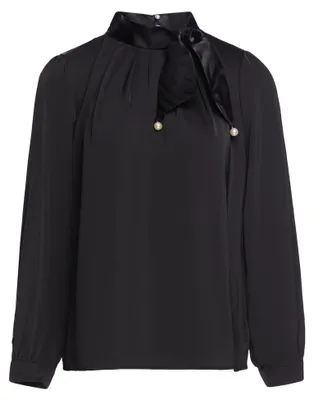 Image de Chemise pour femme EMBELL - noire, taille S