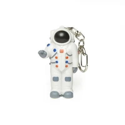 Produktbild von schlüsselanhänger Astronaut geführt 3,5 x 6 cm weiß