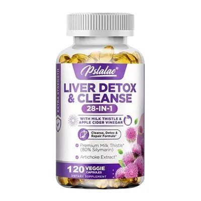 Immagine prodotto di Disintossicazione e pulizia del fegato (120 capsule) Integratore alimentare, supporto immunitario, salute del fegato, pulizia, disintossicazione