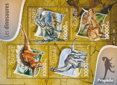 Produktbild von Briefmarken Guinea 2015 Mi 11423-11426 Kleinbogen (kompl. Ausgabe) postfrisch Dinosaurier
