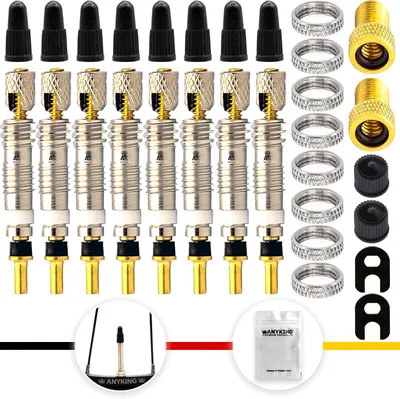 Productafbeelding van Reparatieset Presta ventielen - 30-delig - Met ventielsleutel