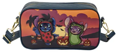 Productafbeelding van Loungefly Disney Stitch Halloween-schoudertas, model "Angel & Stitch"