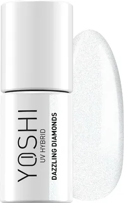 Obrázek produktu pro Yoshi Hybrid Lak na nehty Bílá perla s puntíky - Profesionální trvalý lak na nehty 6 ml - UV lak na nehty s praktickým štětečkem - Essence
