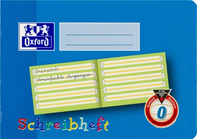 Produktbild von Oxford Schreiblernheft DIN A5 quer Lineatur: 0 / Bayern 16 Blatt
