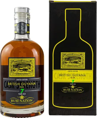 Produktbild von Rum Nation British Guyana 7 Years Old Limited Edition 59% Vol. 0,7l in Geschenkbox