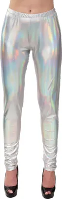 Produktbild von Space Leggings silber-holo, Groesse:L/XL