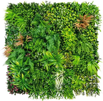 Produktbild von Pflanzenwand künstlich Blätter 100 x 100 cm